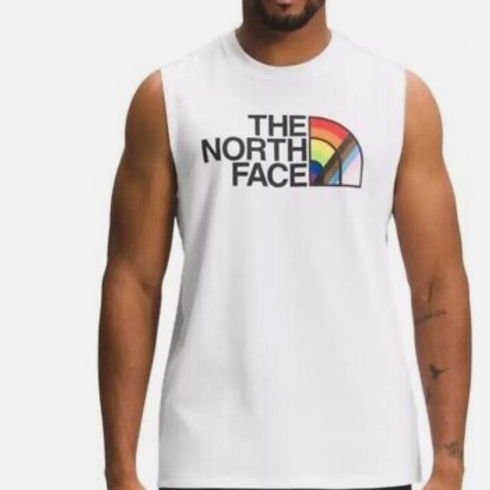 NWT The North Face Men's Pride Logo Graphic Tank Top Small